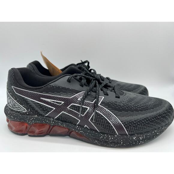 Asics GEL-Quantum 180 7 Running Black Cayenne Silver 1201A631 Men Size 11.5